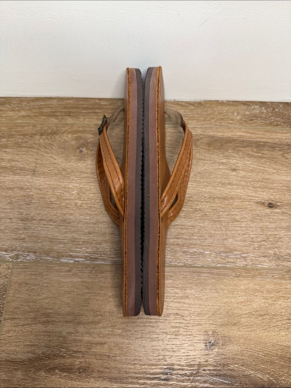 Rainbow Brown Flip flops size 8 - Picture 4 of 7